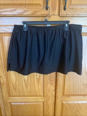 75 Catalina Black Swim Skirt Bottoms Women’s 20 Plus Size Swimwear Modest Beach